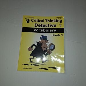 NWT Critical Thinking Detective Vocabulary Book 1 - Fun Mystery Cases grades5-12
